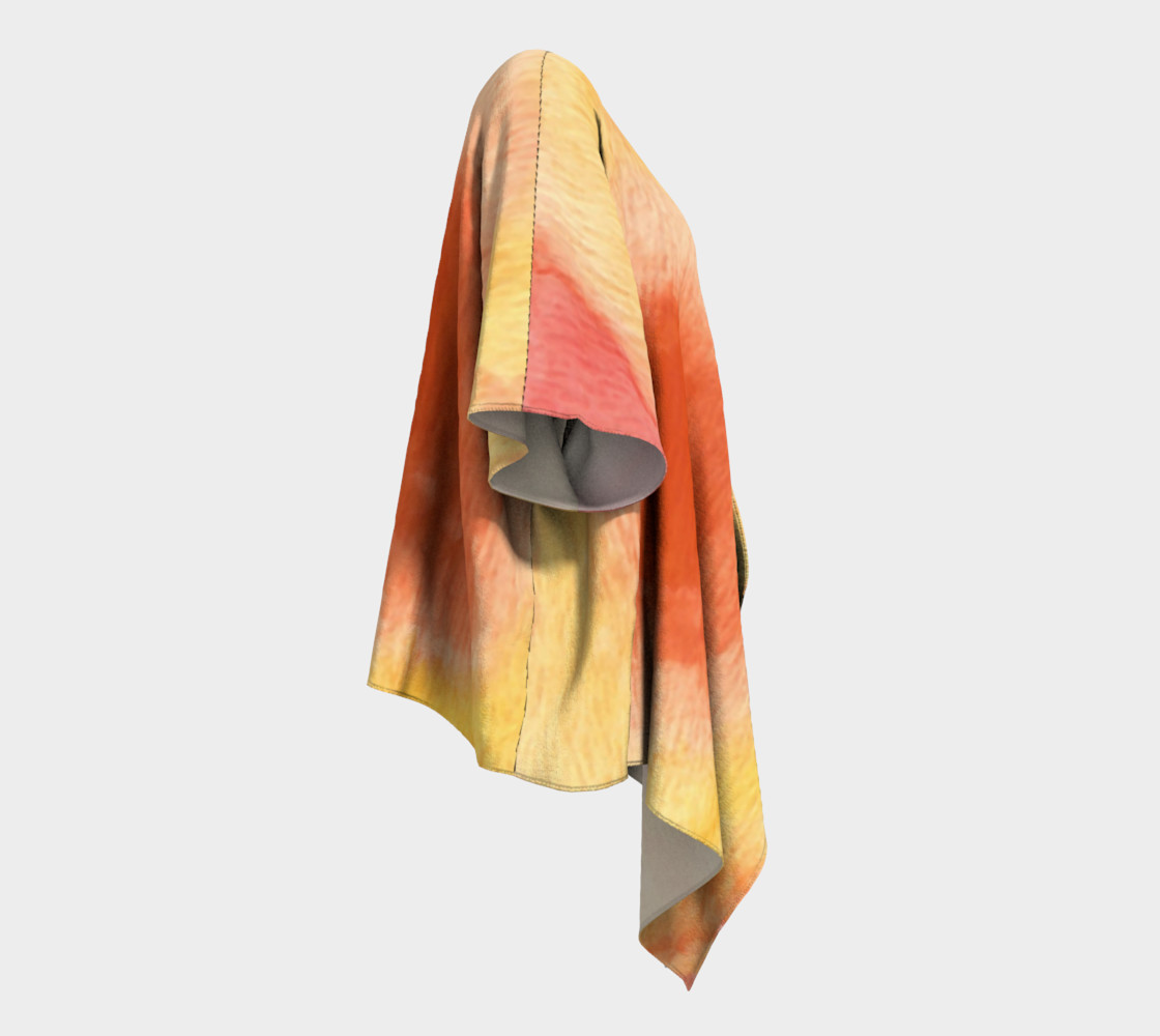 Poppy Paradise Draped Kimono preview #3