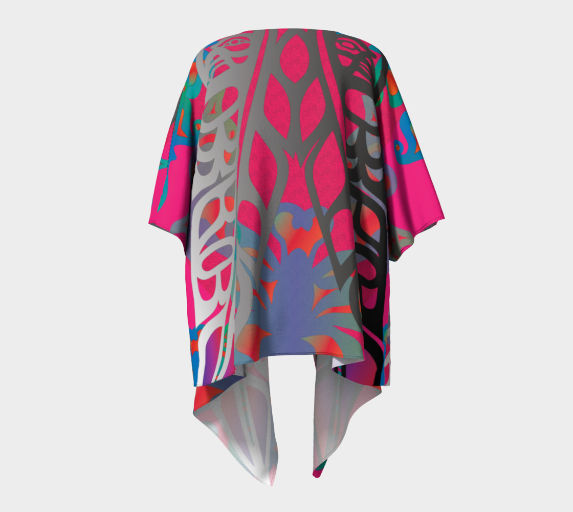 Heiltsuk Raven & Eagle Feathers wiith Butterflies, by Mia Hunt preview #4