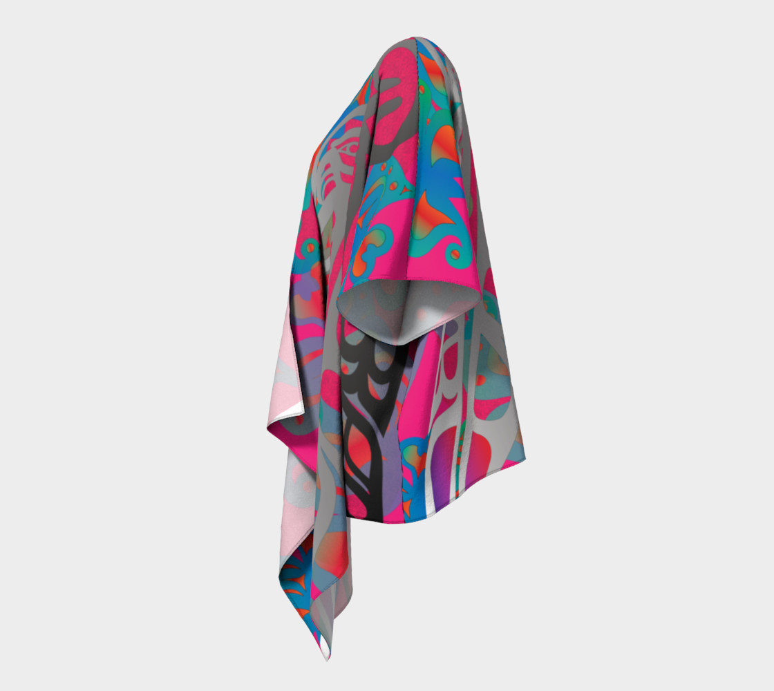Heiltsuk Raven & Eagle Feathers wiith Butterflies, by Mia Hunt preview #2