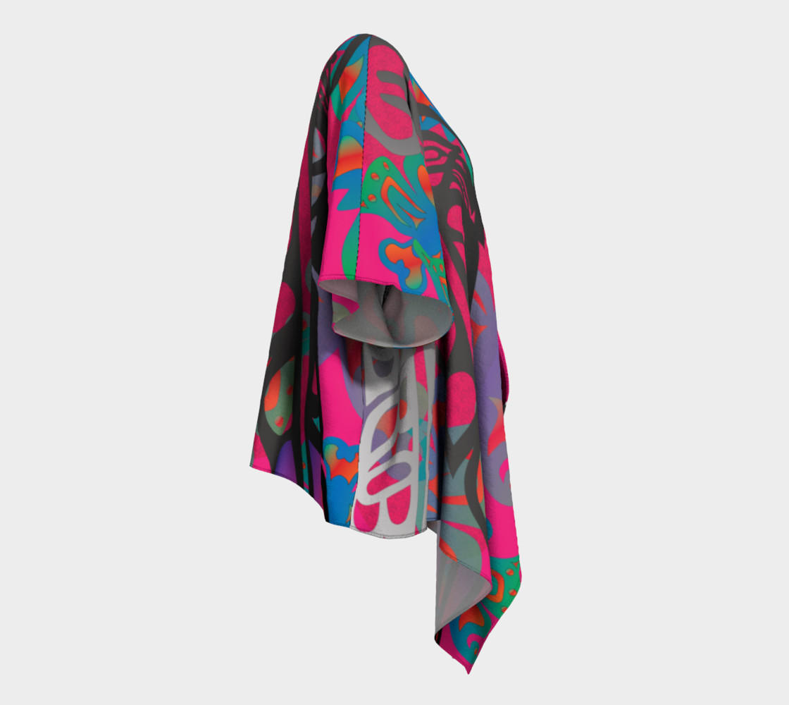 Heiltsuk Raven & Eagle Feathers wiith Butterflies, by Mia Hunt preview #3