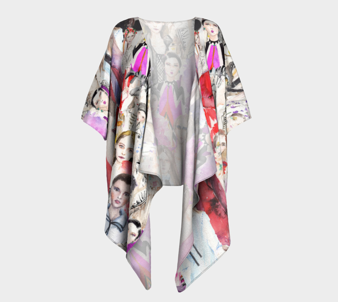 oh bop fashion! draped kimono 3D preview