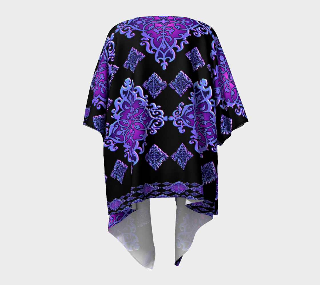Modern Geometric Damask Kimono by Amelia Carrie preview #4