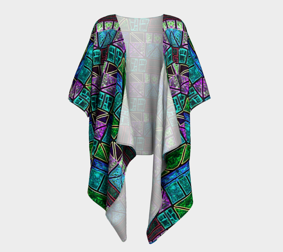 Charlevoix Stained Glass Kimono Drape 3D preview