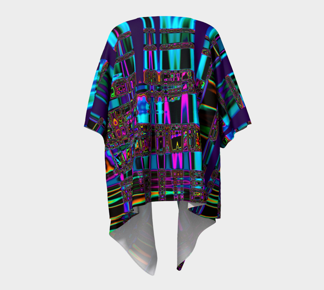 Purple Dreams Abstract Kimono preview #4