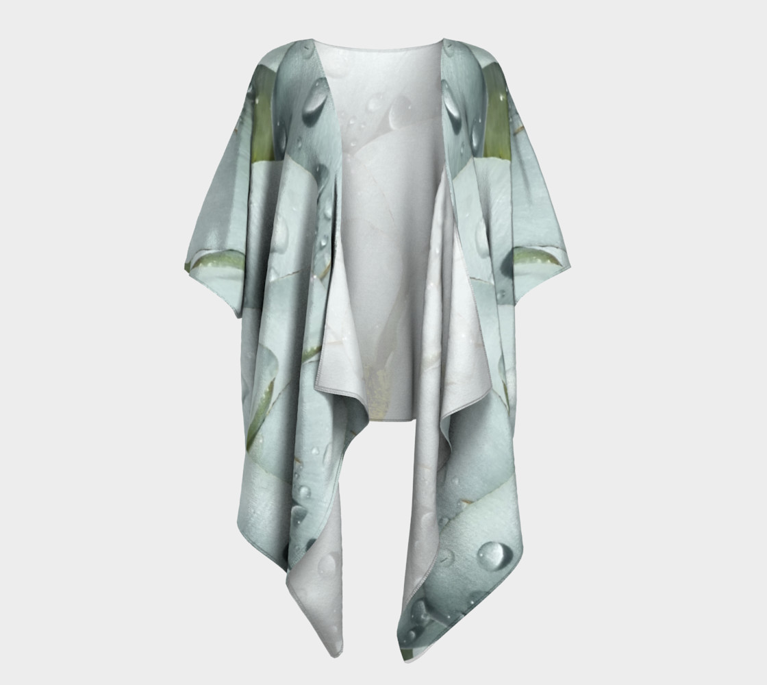 Aperçu de Mariposa Morning Dewdrop Draped Kimono #1