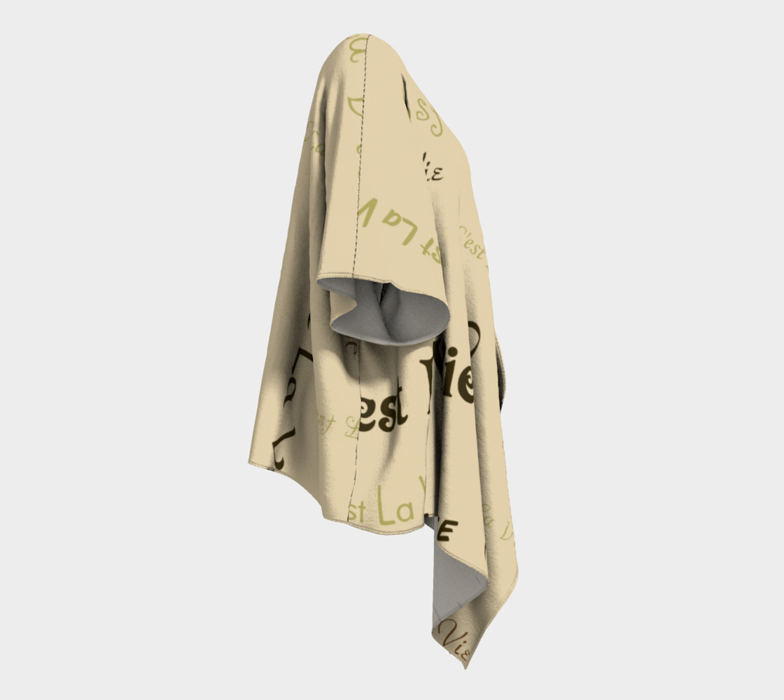 Coffee C'est la Vie Draped Kimono preview #3