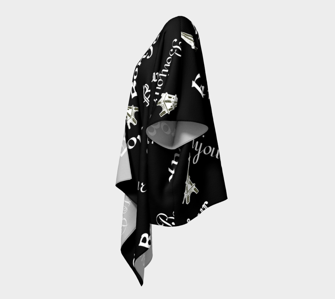 White Bonjour Draped Kimono preview #2