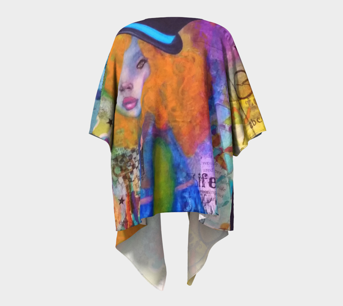 Life is a Circus! - Art Wear Draped Kimono by Danita Lyn preview #4