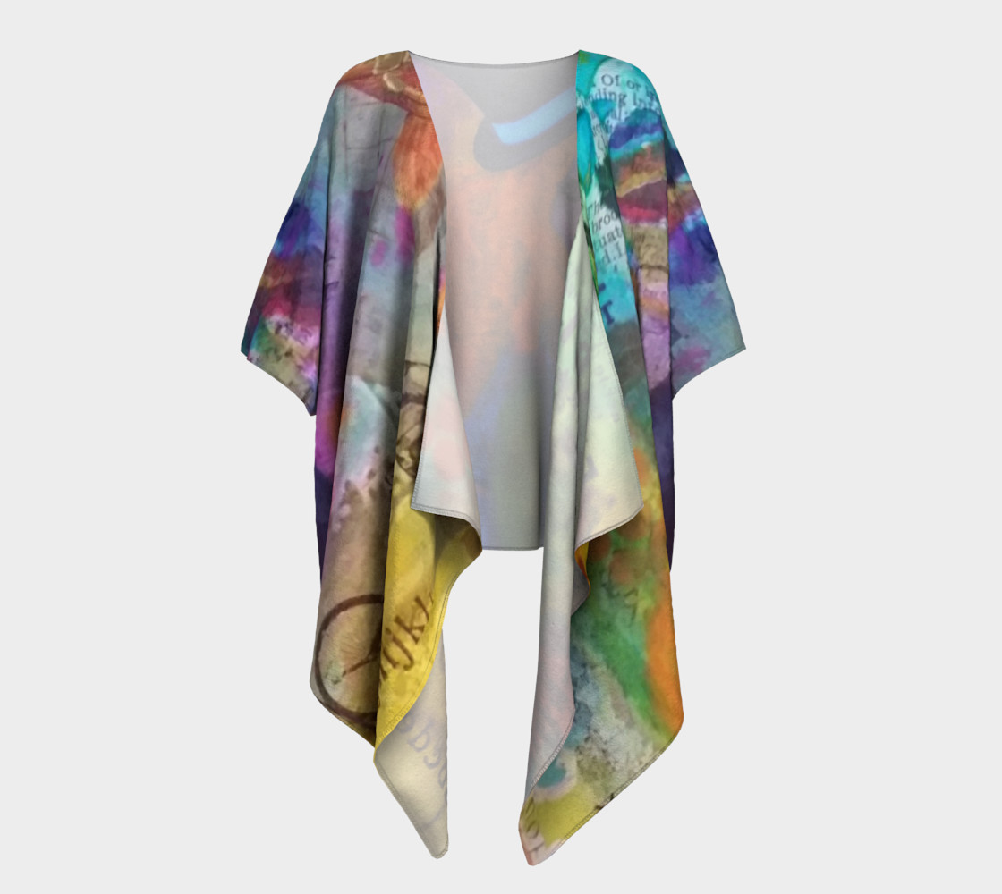 Life is a Circus! - Art Wear Draped Kimono by Danita Lyn preview #1