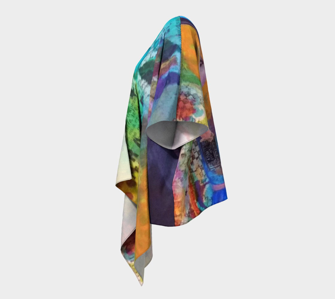Life is a Circus! - Art Wear Draped Kimono by Danita Lyn preview #2