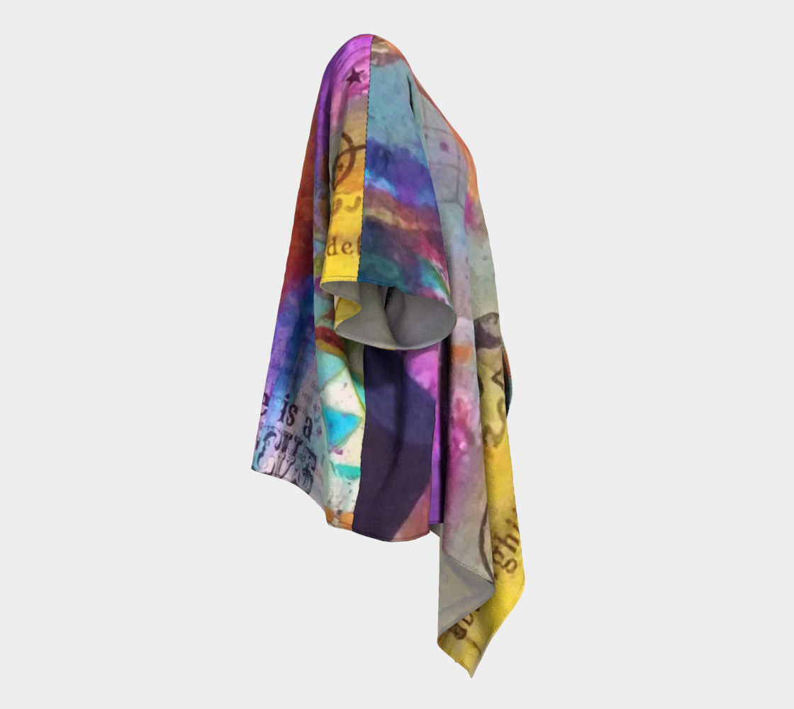 Life is a Circus! - Art Wear Draped Kimono by Danita Lyn preview #3
