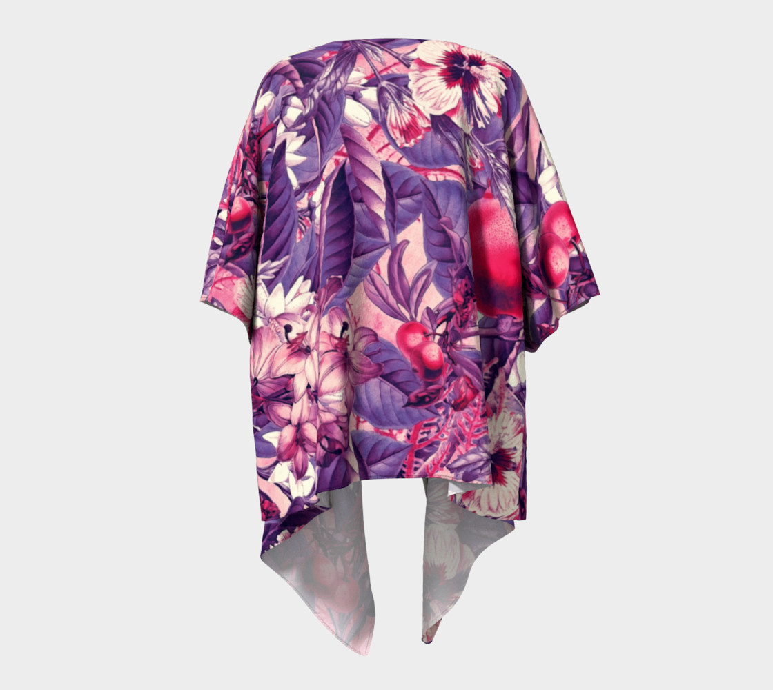 fruits and flowers draped kimono preview #4