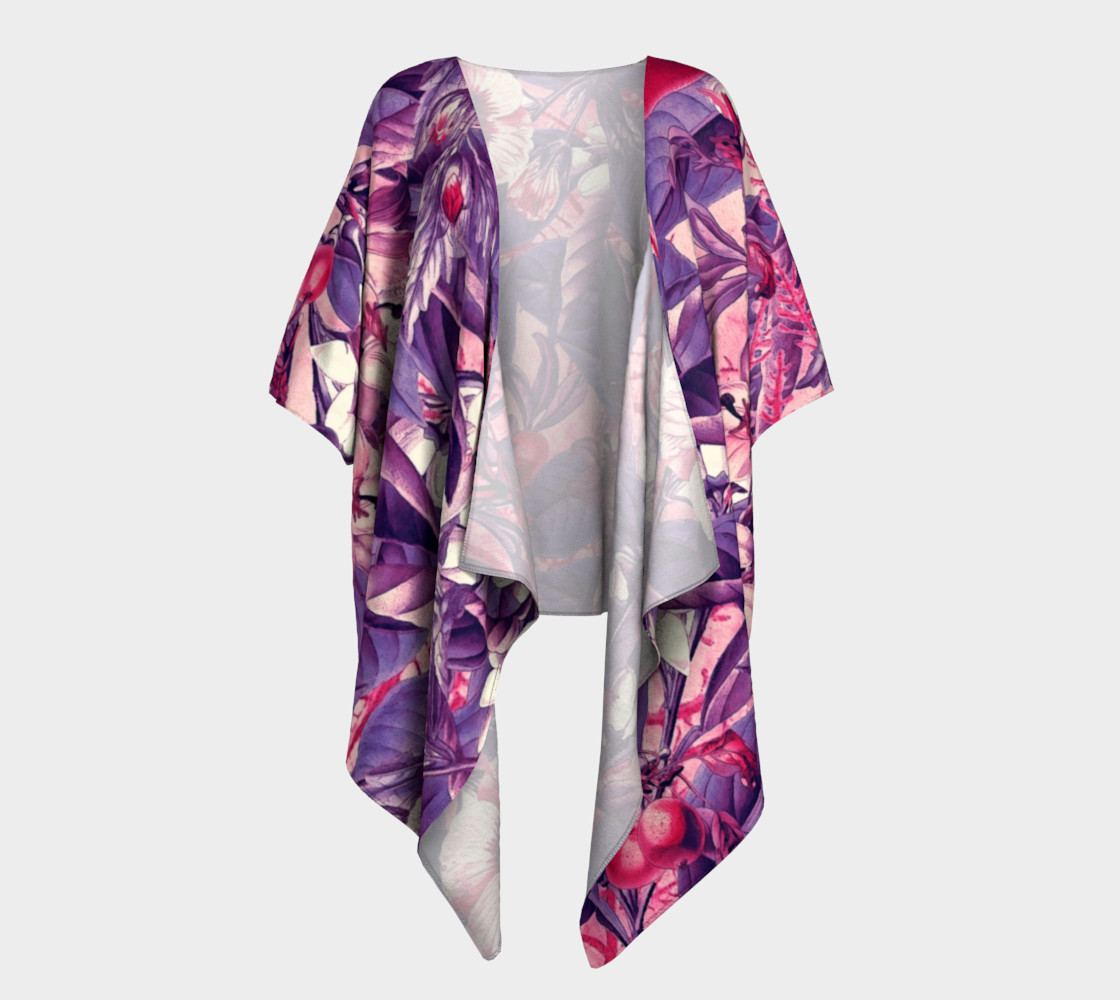 fruits and flowers draped kimono preview #1