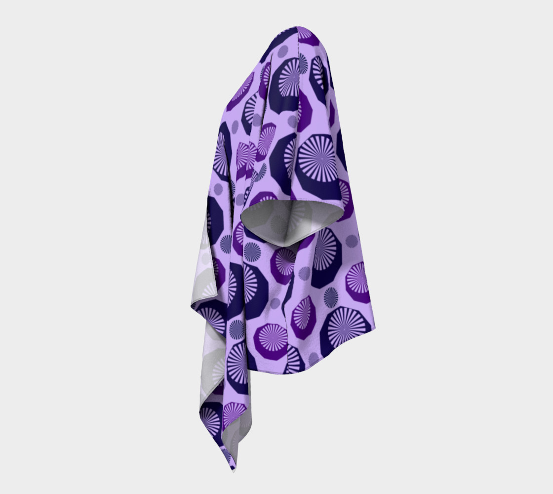 Purple Diamonds Draped Kimono preview #2