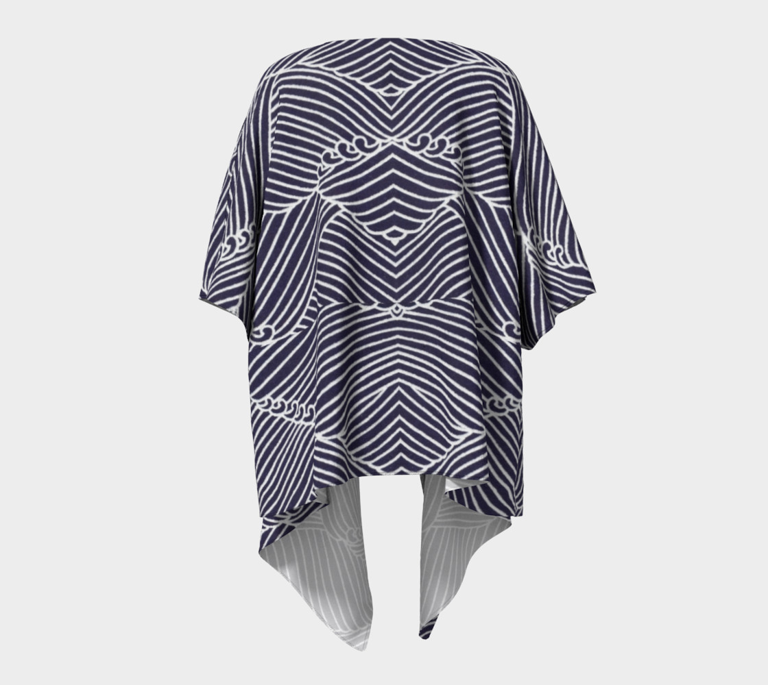 Blue Draped Kimono preview #4
