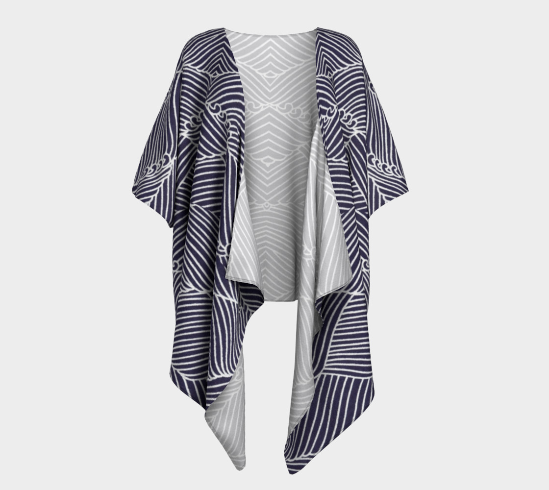 Blue Draped Kimono preview #1