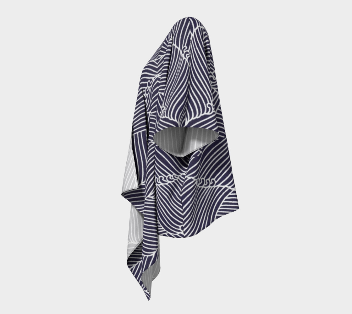 Blue Draped Kimono preview #2