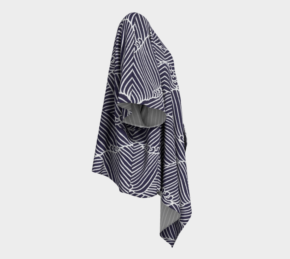 Blue Draped Kimono preview #3