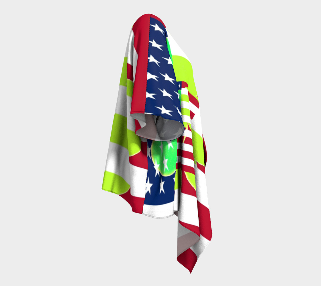 Aperçu de Funny St. Patrick Draped Kimono Irish Shamrock American Flag Colors #3