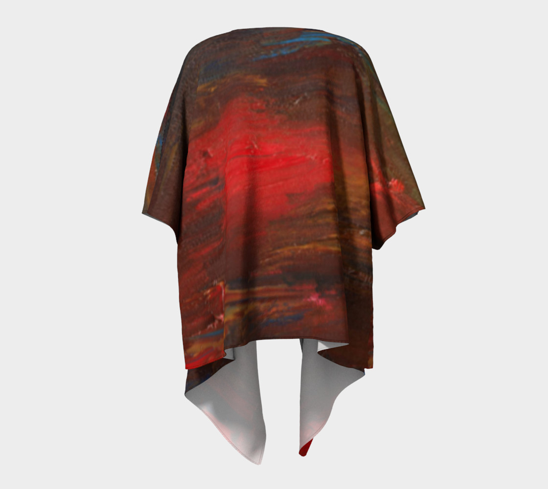 Crimson Ocean Kimono Robe preview #4