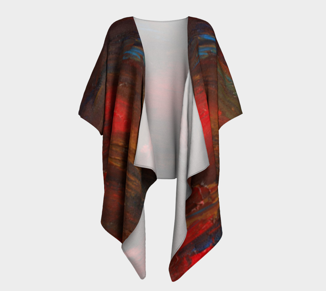 Crimson Ocean Kimono Robe preview #1