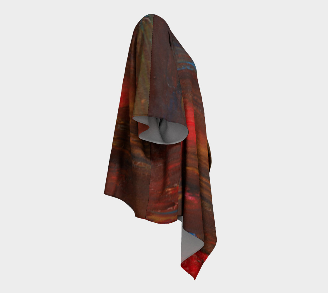 Crimson Ocean Kimono Robe preview #3