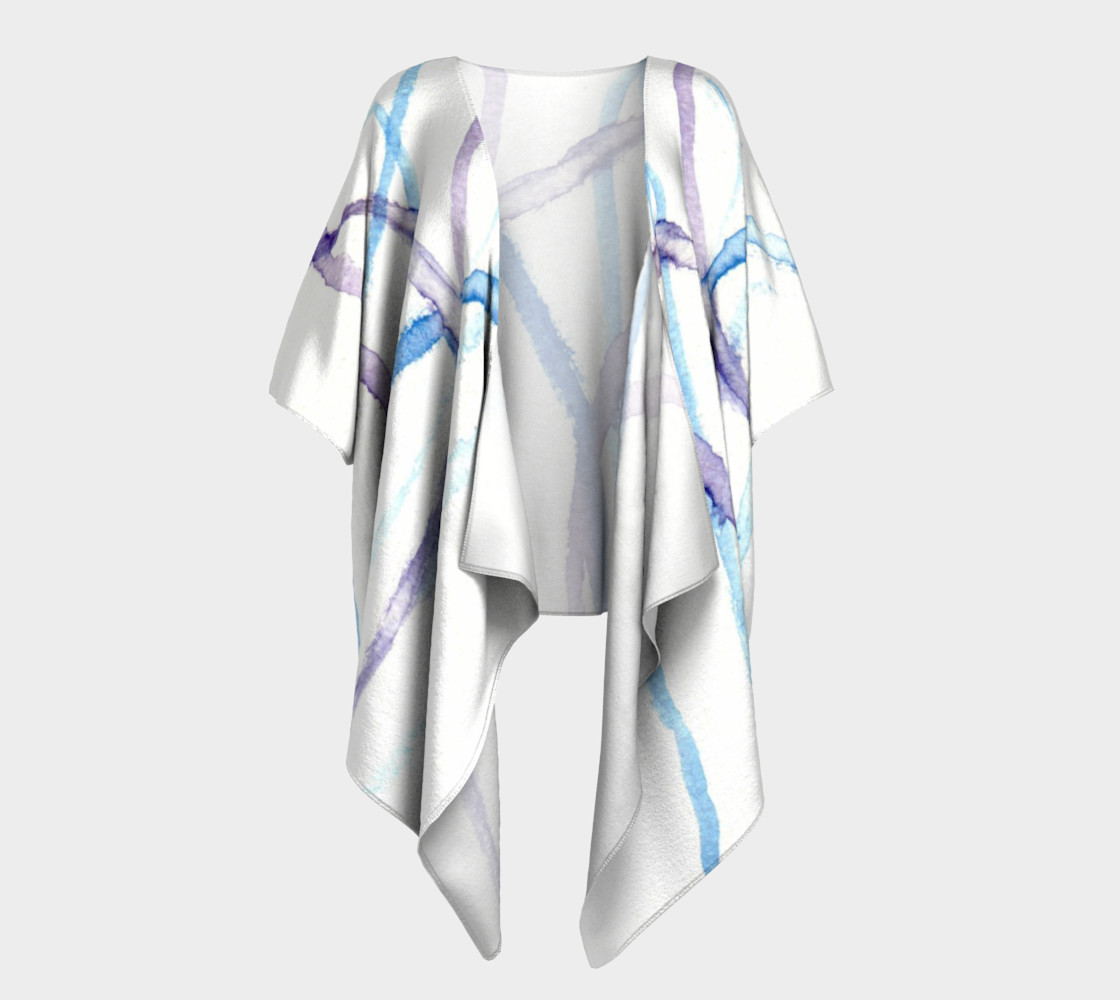 Lines Draped Kimono preview #1