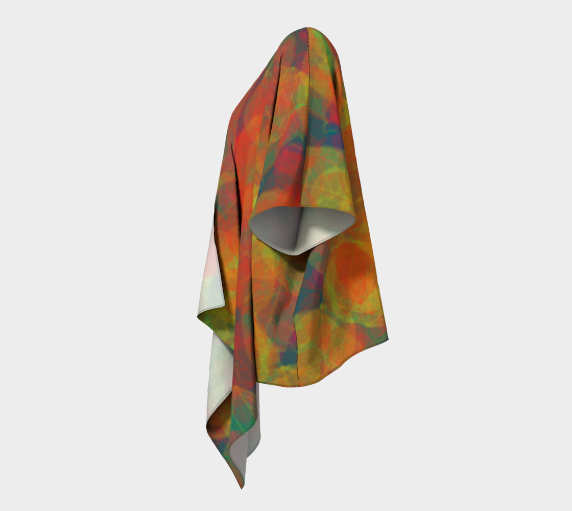 Abstract Leaf Draped Kimono preview #2