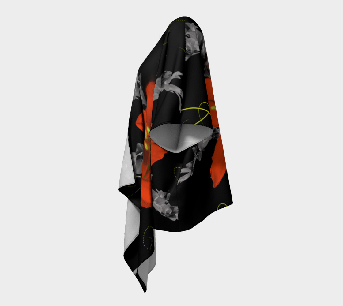 Lily and Gladiola Draped Kimono preview #2