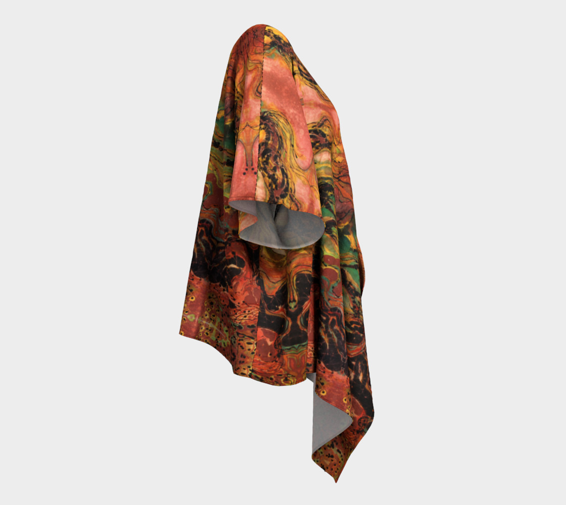Caught in the Thunderstorm Draped Kimono preview #3