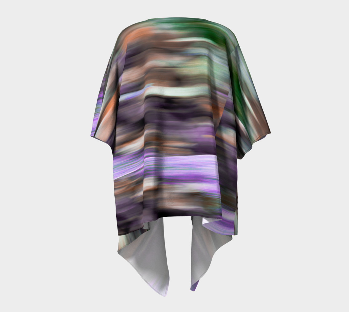 Color Blur Draped Kimono preview #4