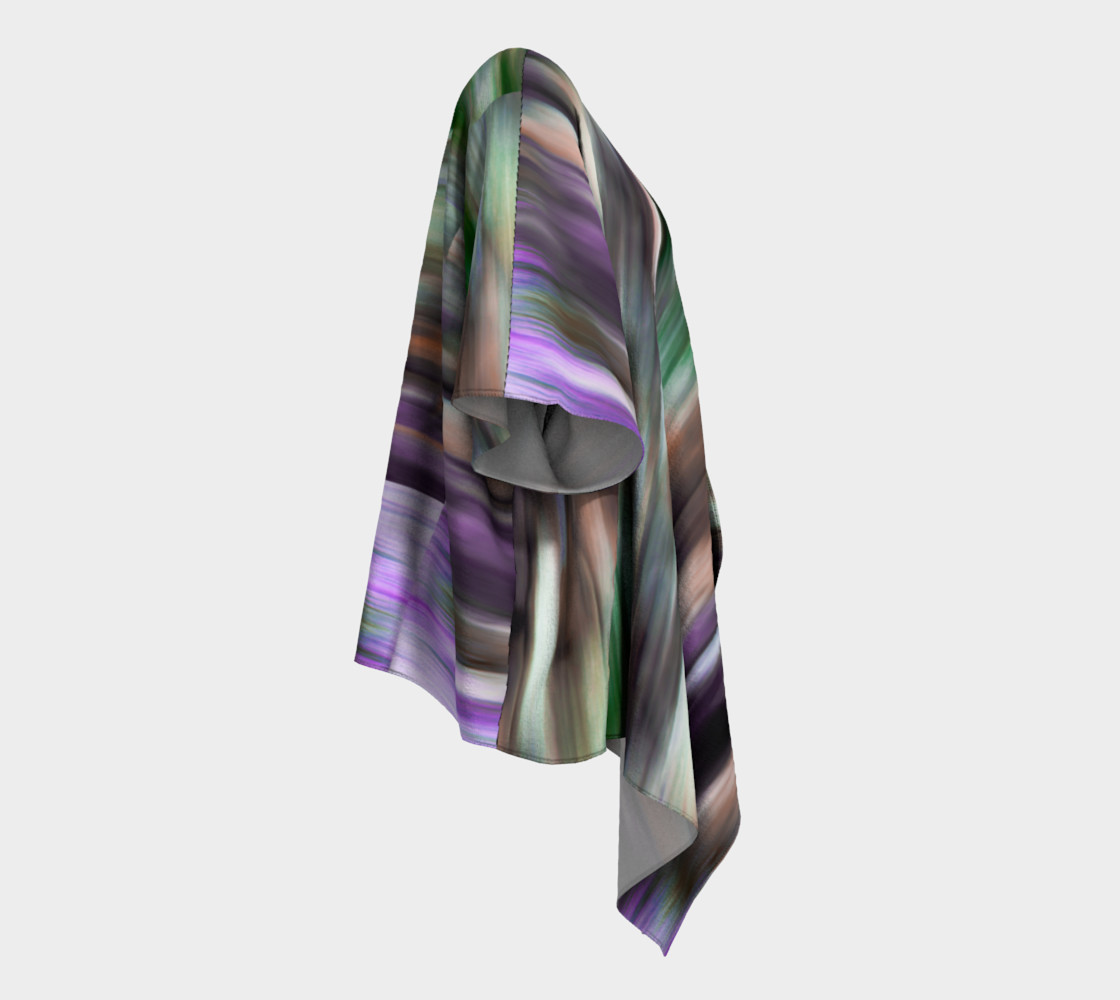 Color Blur Draped Kimono preview #3