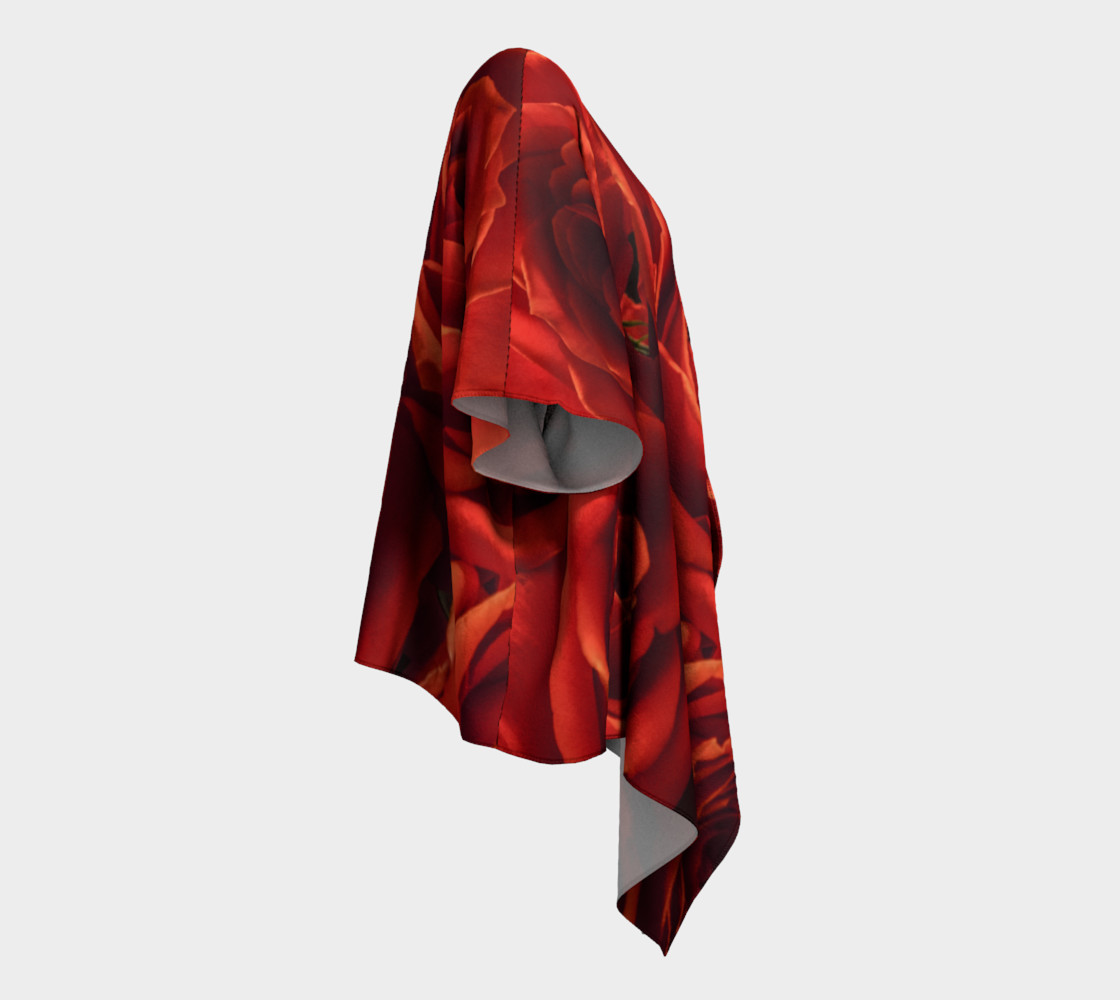 Velvet Rose Draped Kimono preview #3