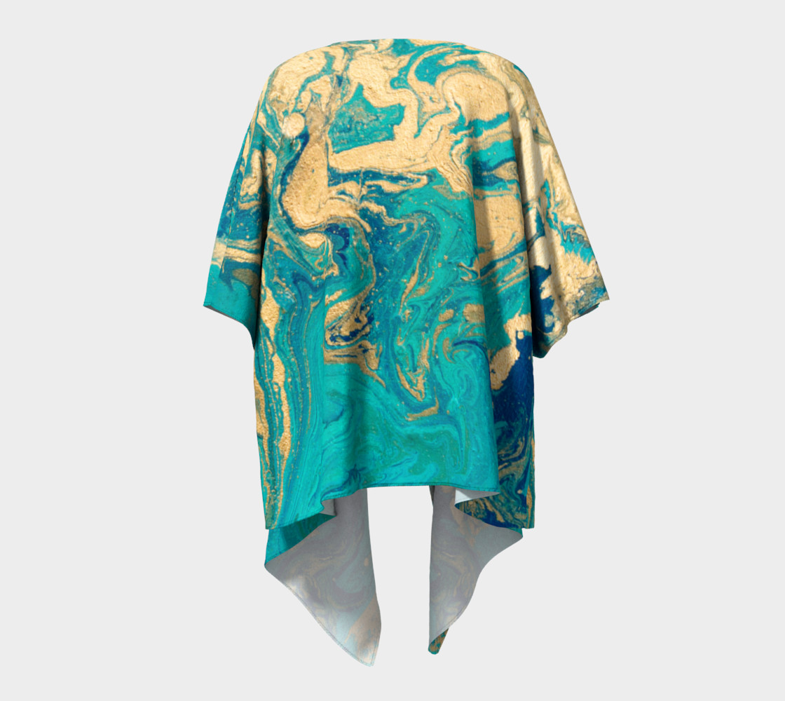 Golden Jade Draped Kimono preview #4