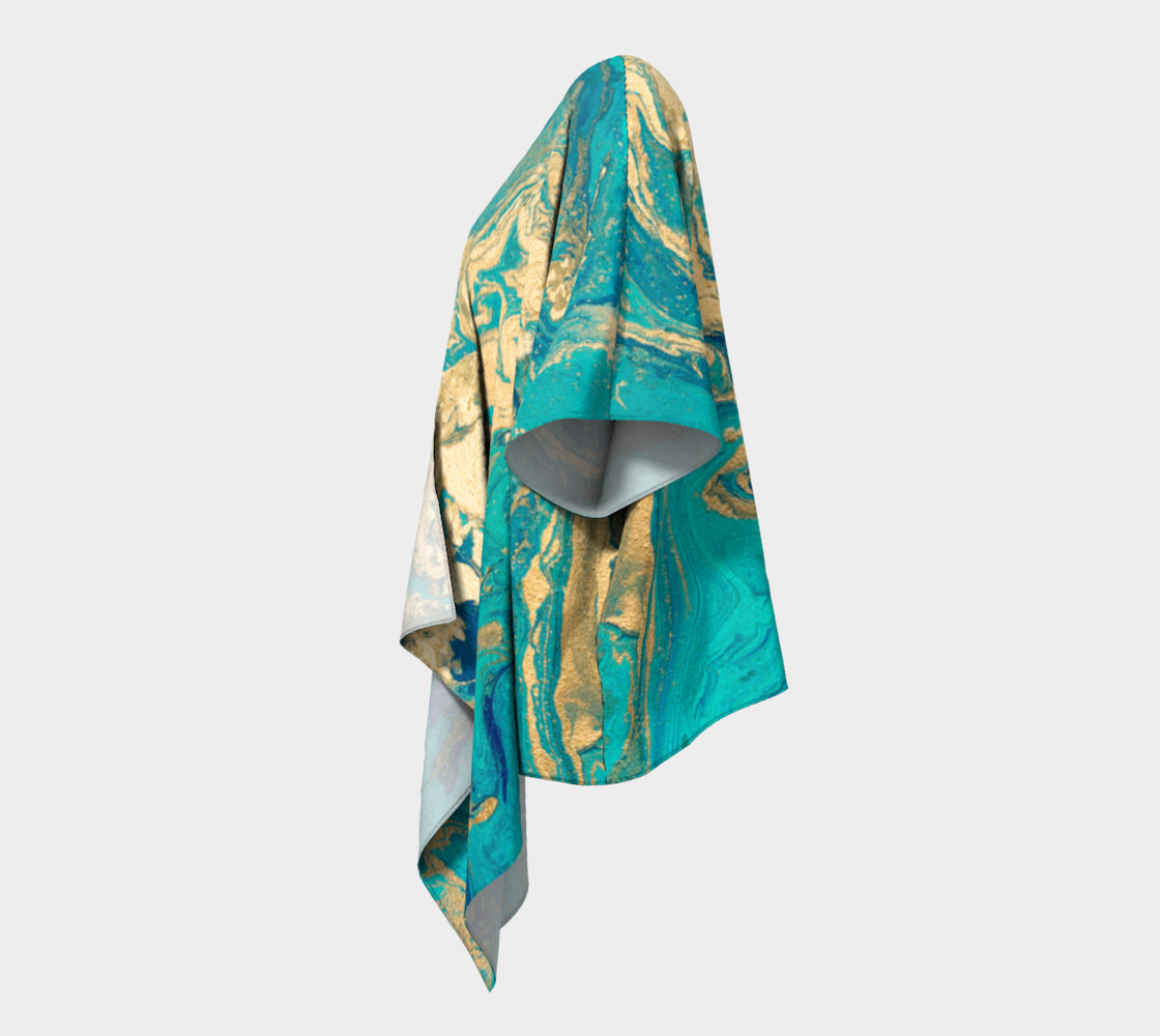 Golden Jade Draped Kimono preview #2