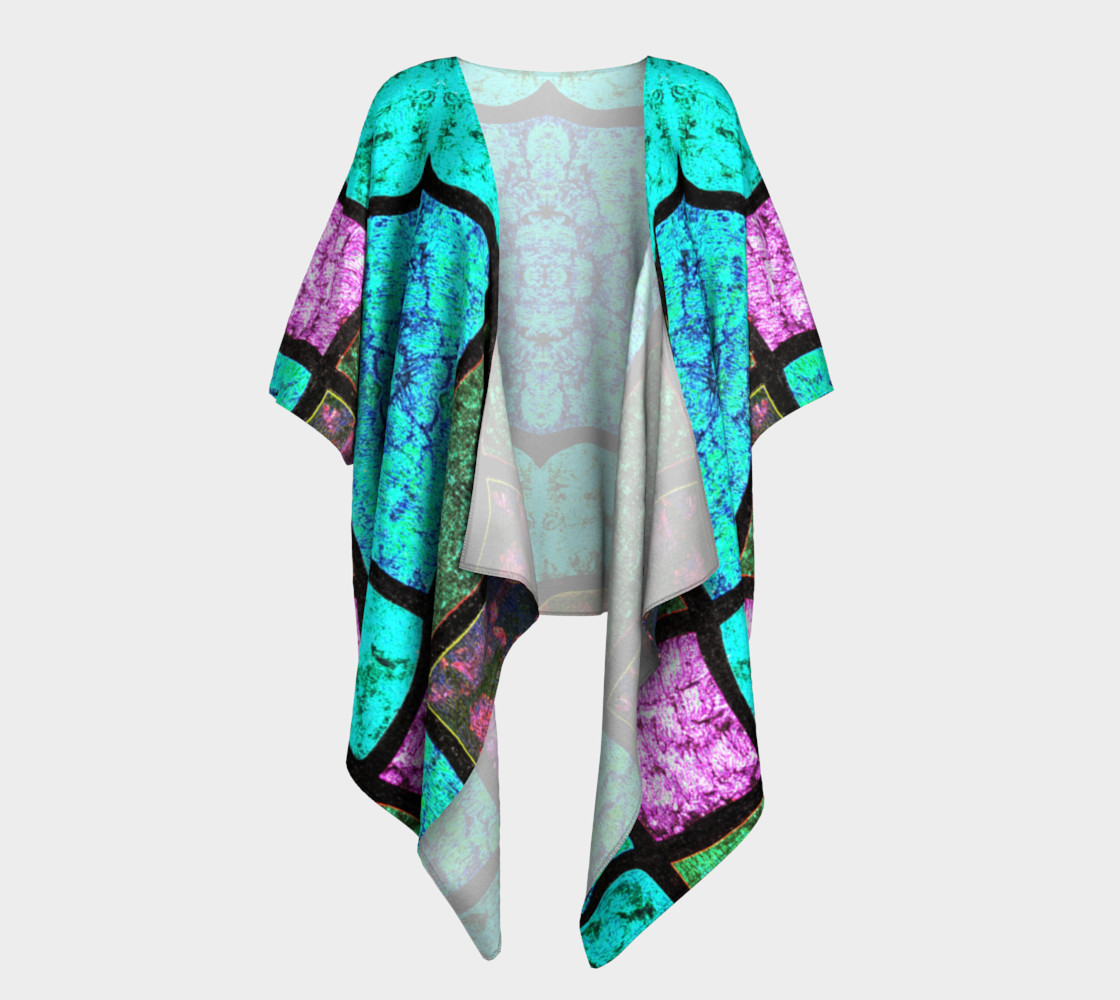 Nostalgia Stained Glass Kimono Drape preview #1