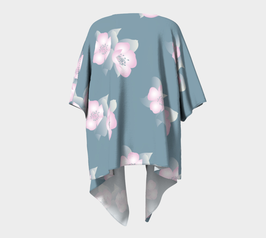 Wildflower Spirit Draped Silk Kimono preview #4