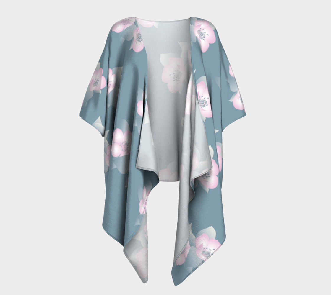 Wildflower Spirit Draped Silk Kimono preview #1