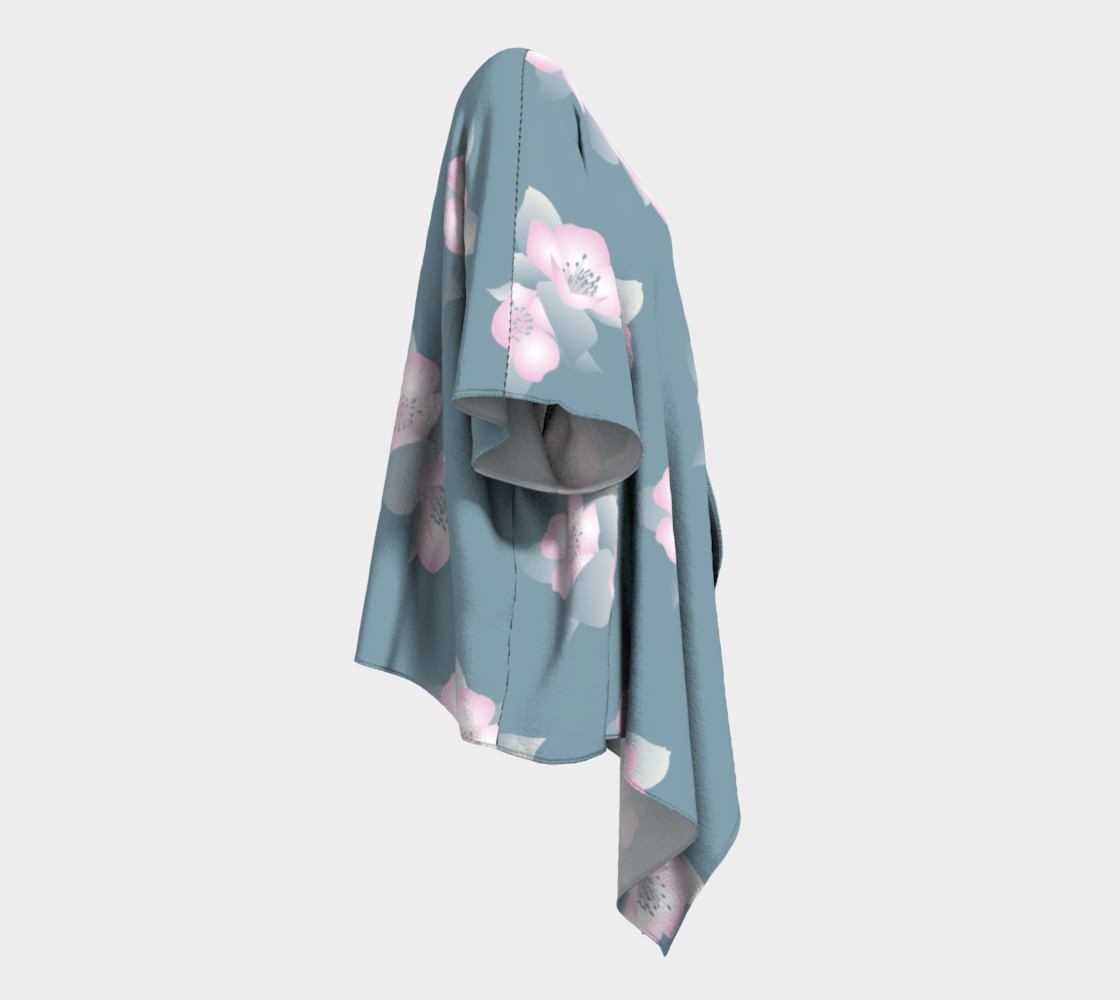 Wildflower Spirit Draped Silk Kimono preview #3