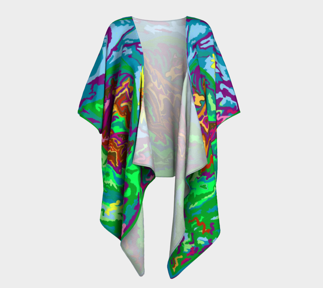 Purple Feathered Horses Kimono 2 preview #1