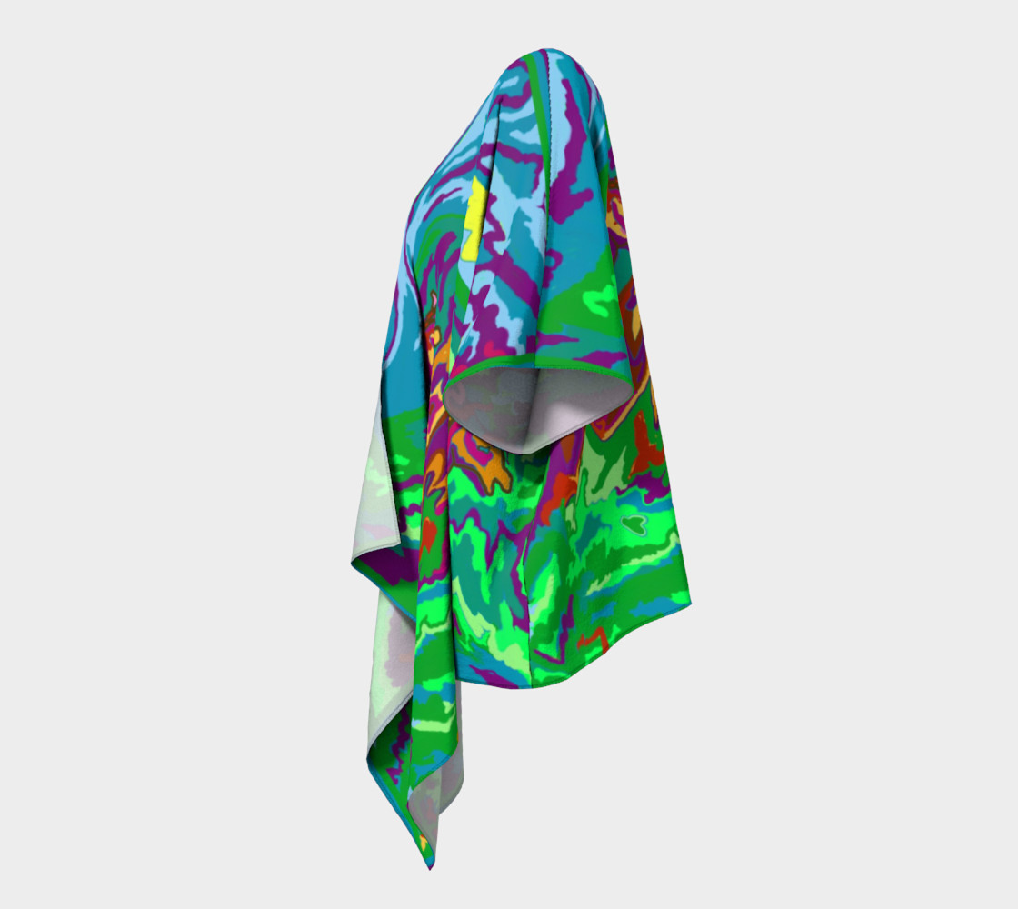 Purple Feathered Horses Kimono 2 preview #2