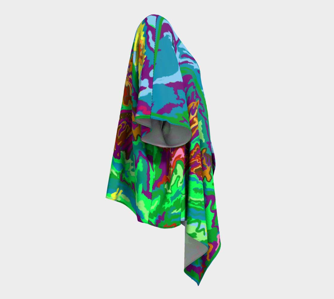 Purple Feathered Horses Kimono 2 preview #3