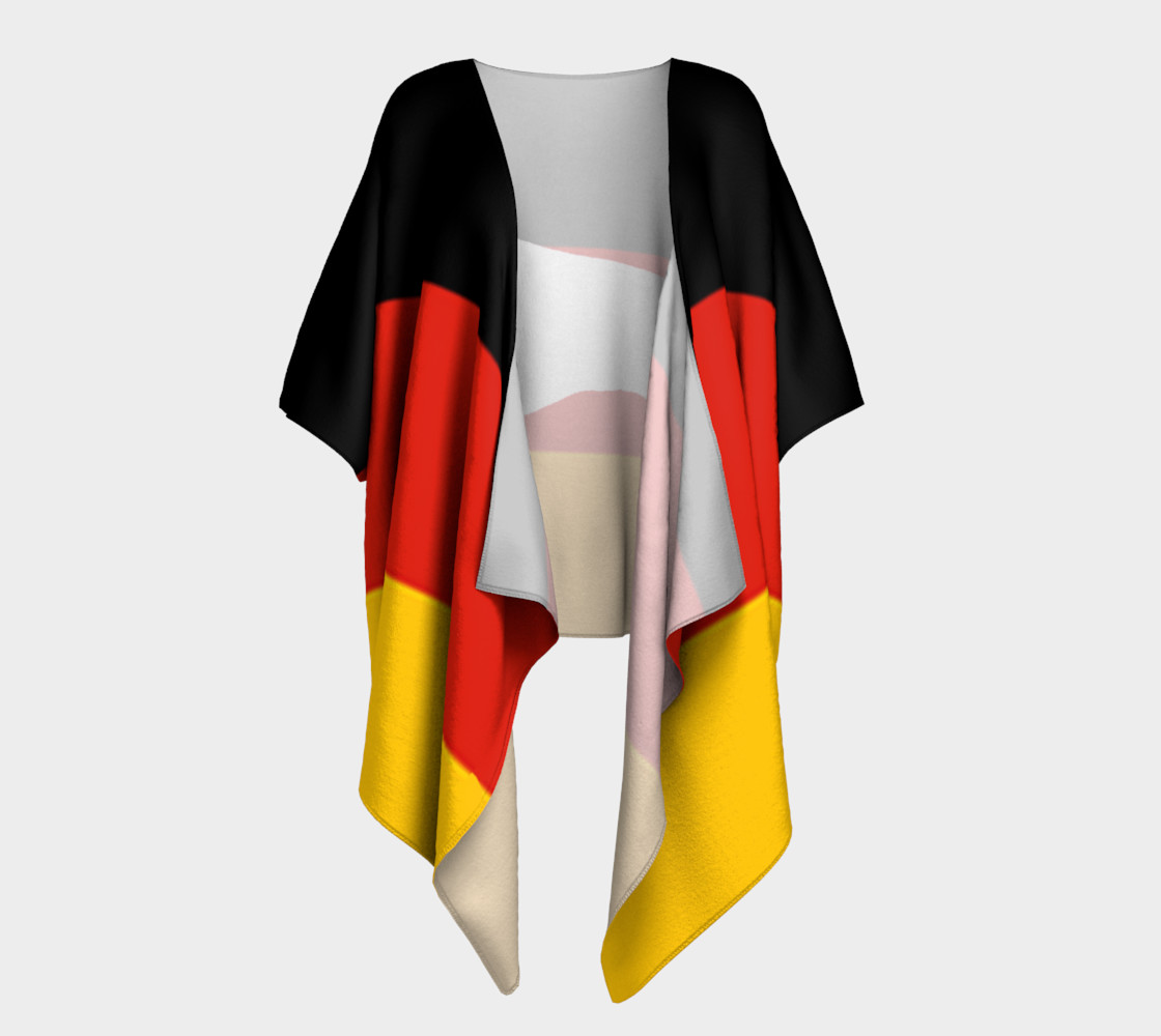 german wirehaired pointer silhouette on flag preview #1