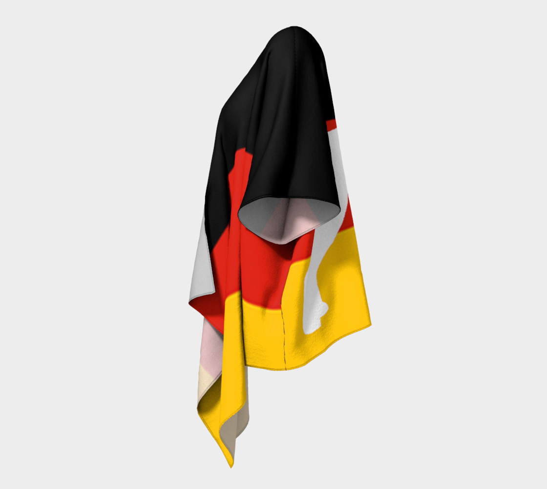 german wirehaired pointer silhouette on flag preview #2