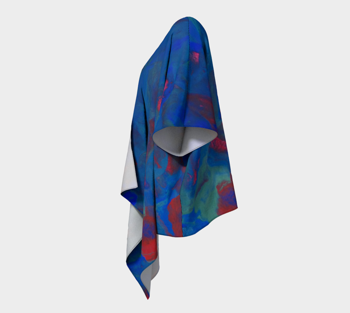 Roses of the Sea Draped Kimono preview #2