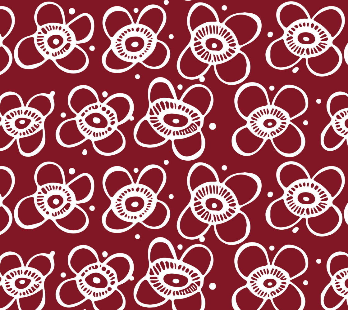 Red Arctic Flower by inuk Design thumbnail #1