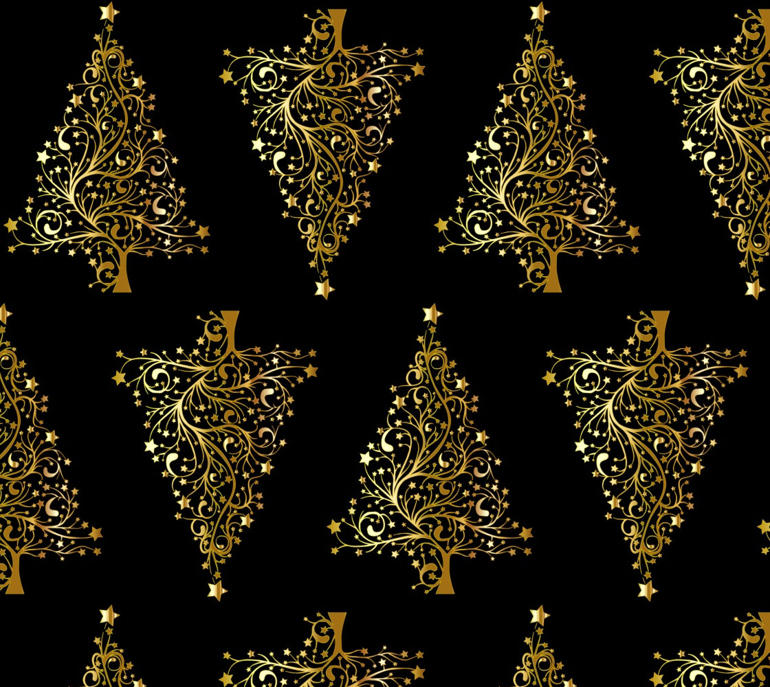 Merry Christmas Trees Fabric thumbnail #1