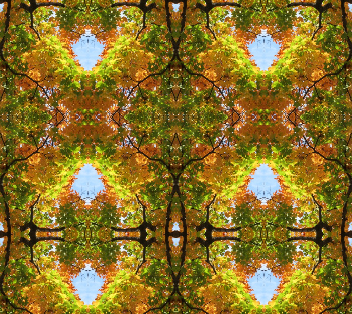Autumn Leaf Kaleidoscope Medium 9.31 X 12.40 thumbnail #1