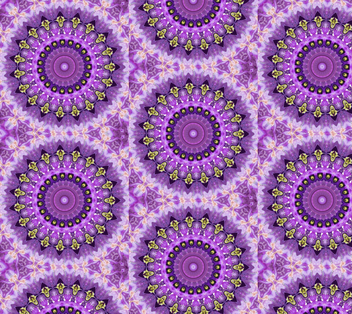 Purple Mandala Fabric Miniature #1