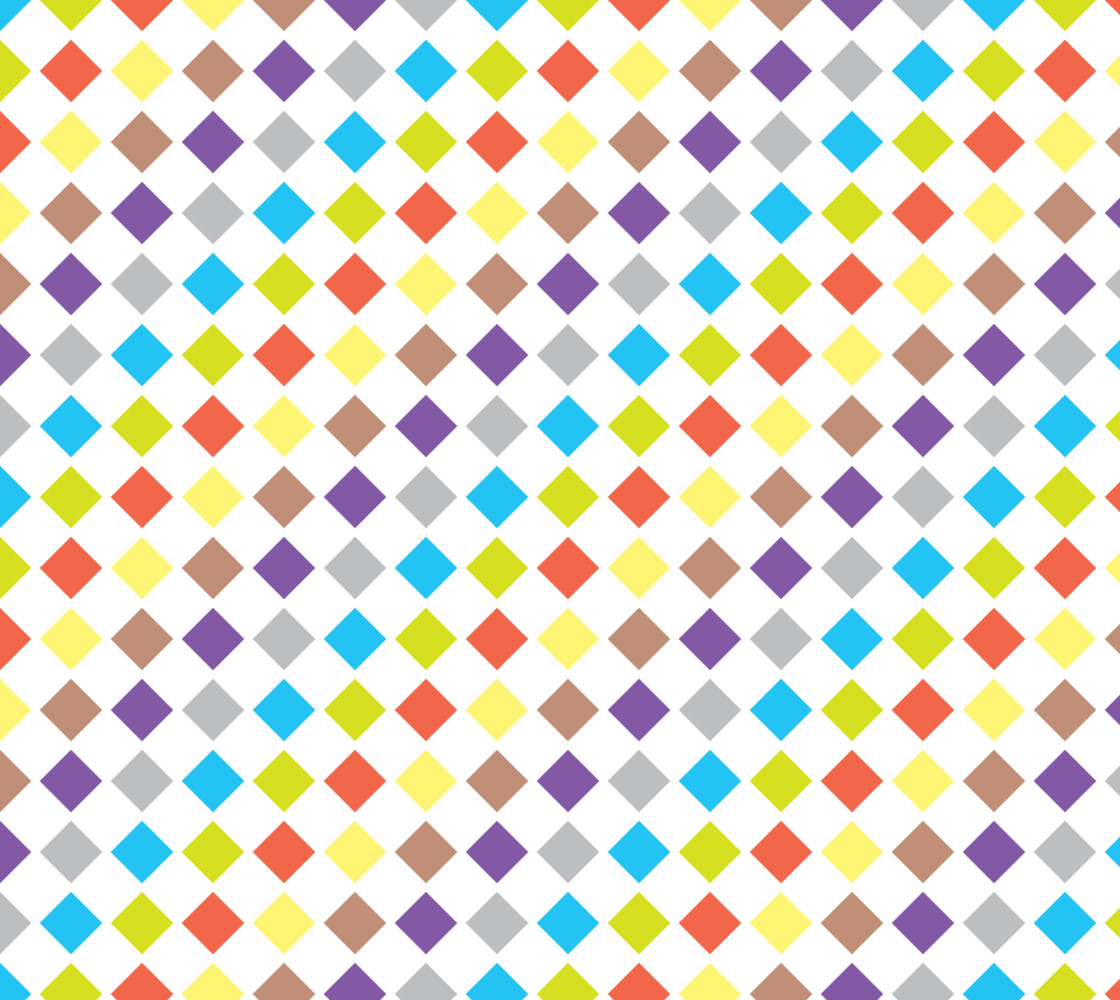 Delightful Diamonds - Multi Color Geometric Abstract thumbnail #1